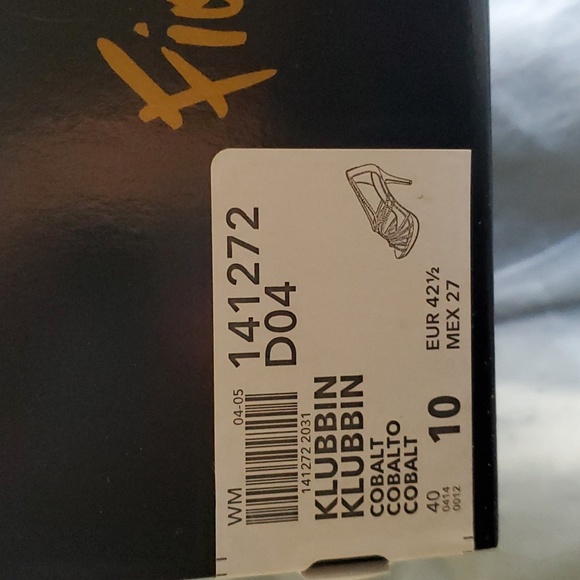 2/$10 Fioni  Blue Rinstone Heels-Size 10 - Picture 2 of 4